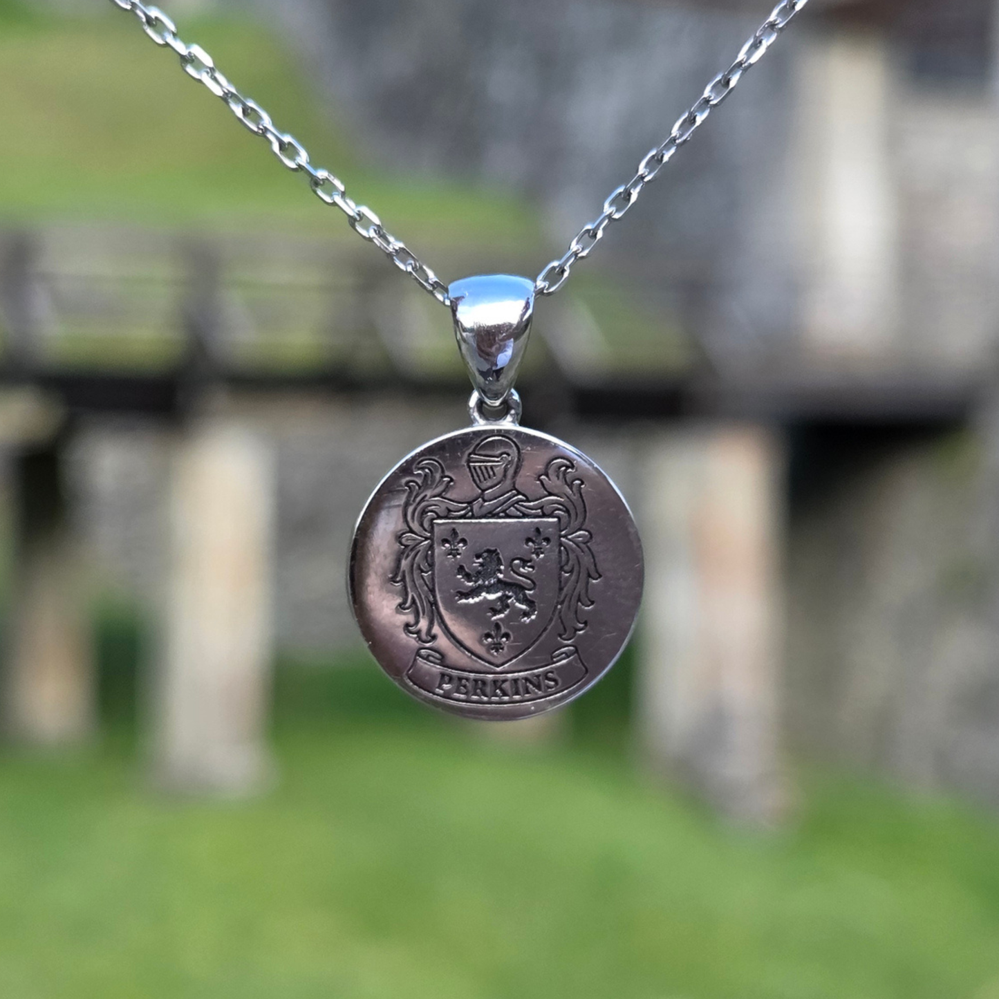 Personalized Coat of Arms Necklace