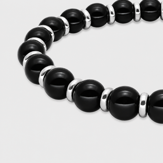 Pulsera de Cuentas de Ónix Negro