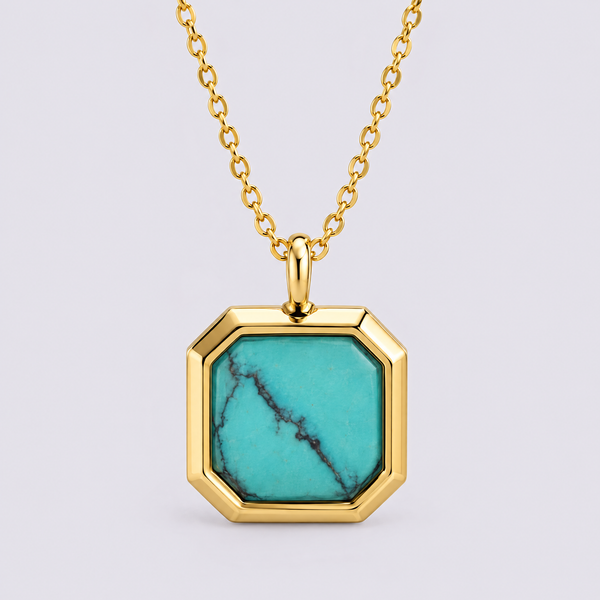 Turquoise Signet Necklace