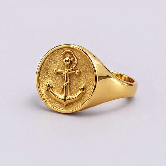 Anchor Signet Ring