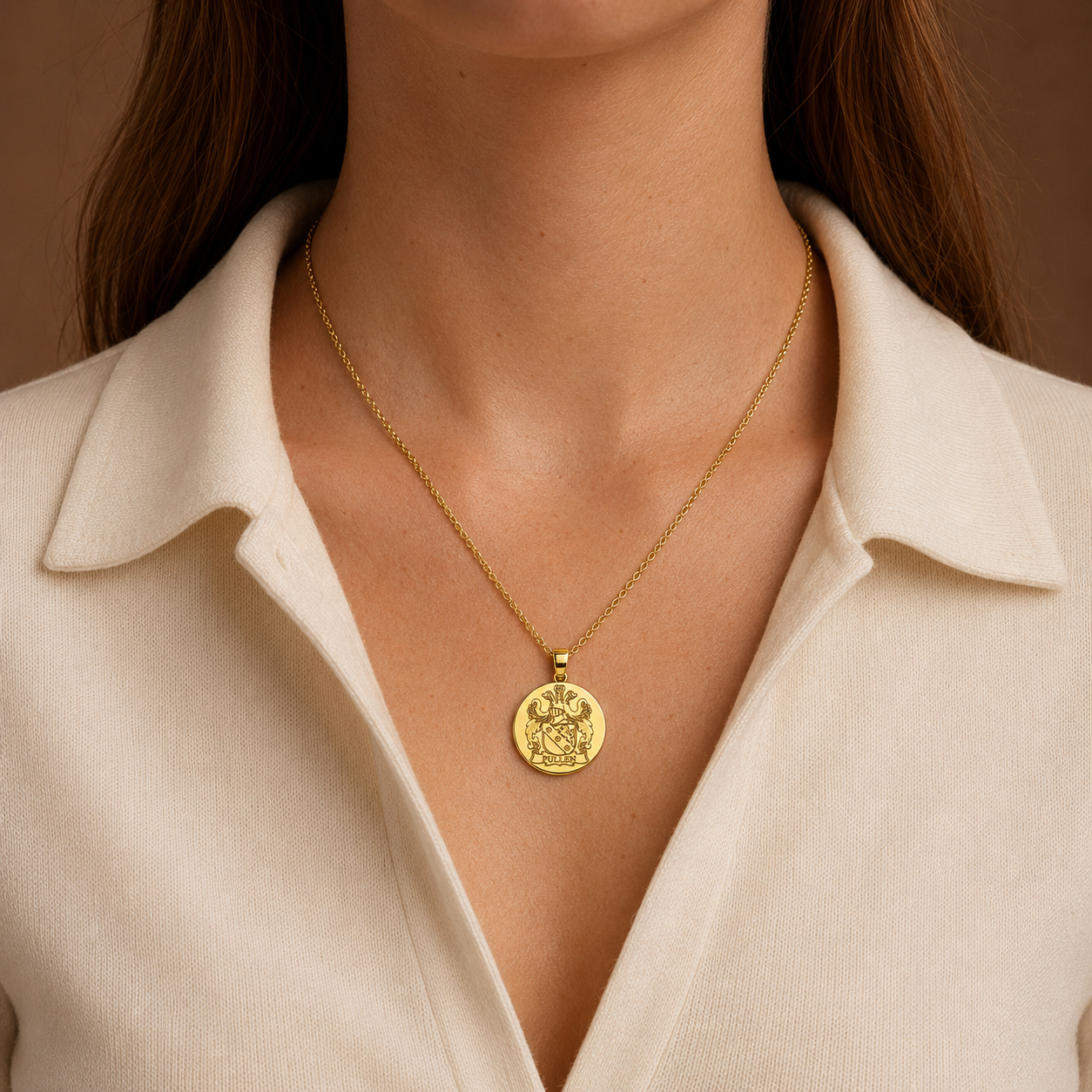 Personalized Coat of Arms Necklace