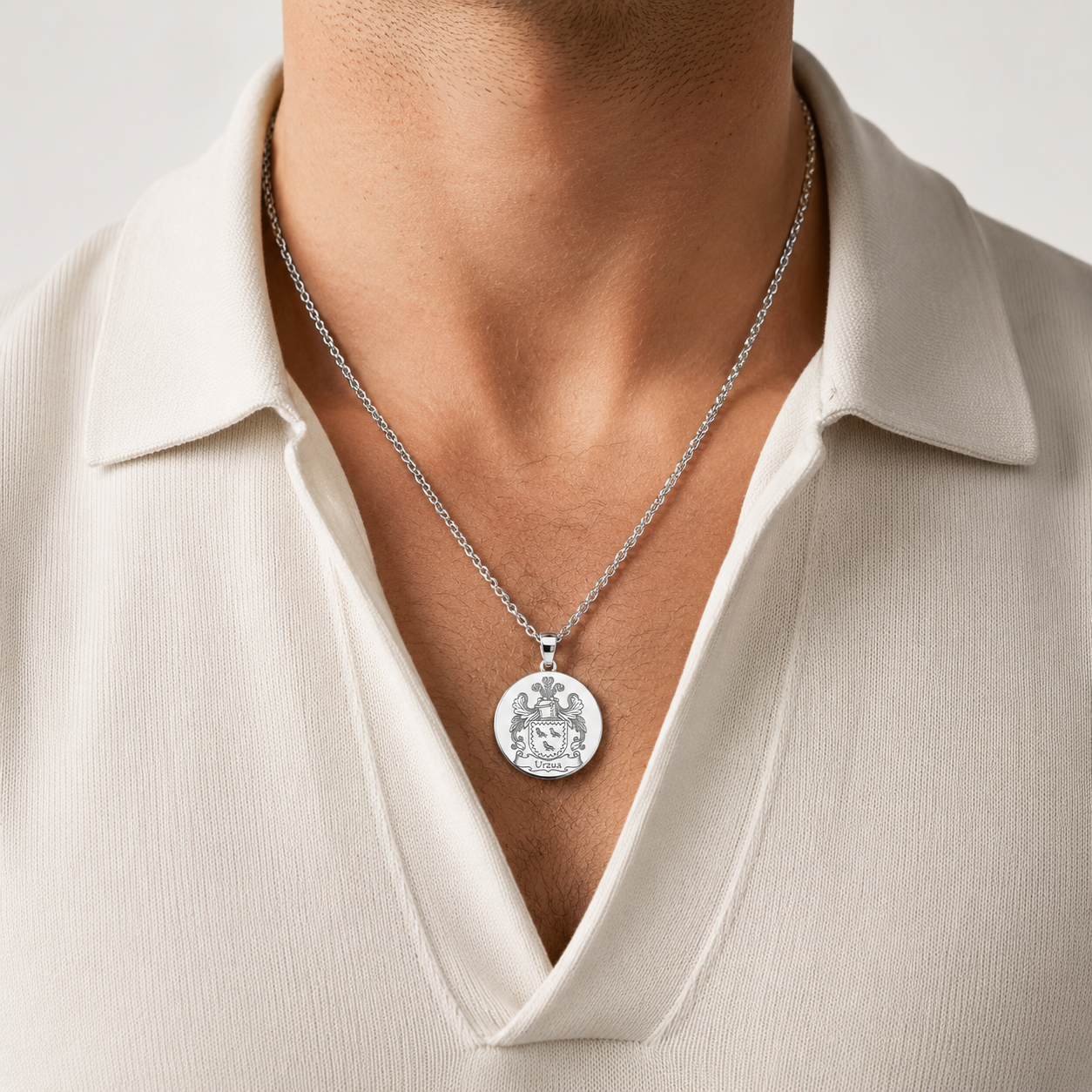 Personalized Coat of Arms Necklace