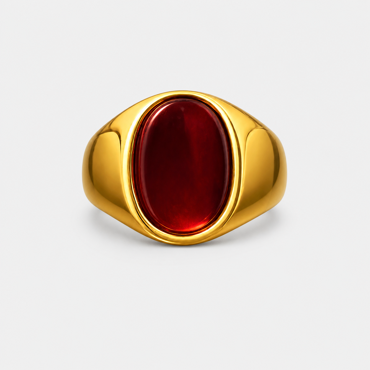 Anello Chevalier in Corniola