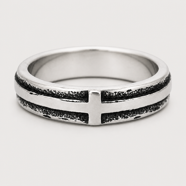 Cross Texture Ring