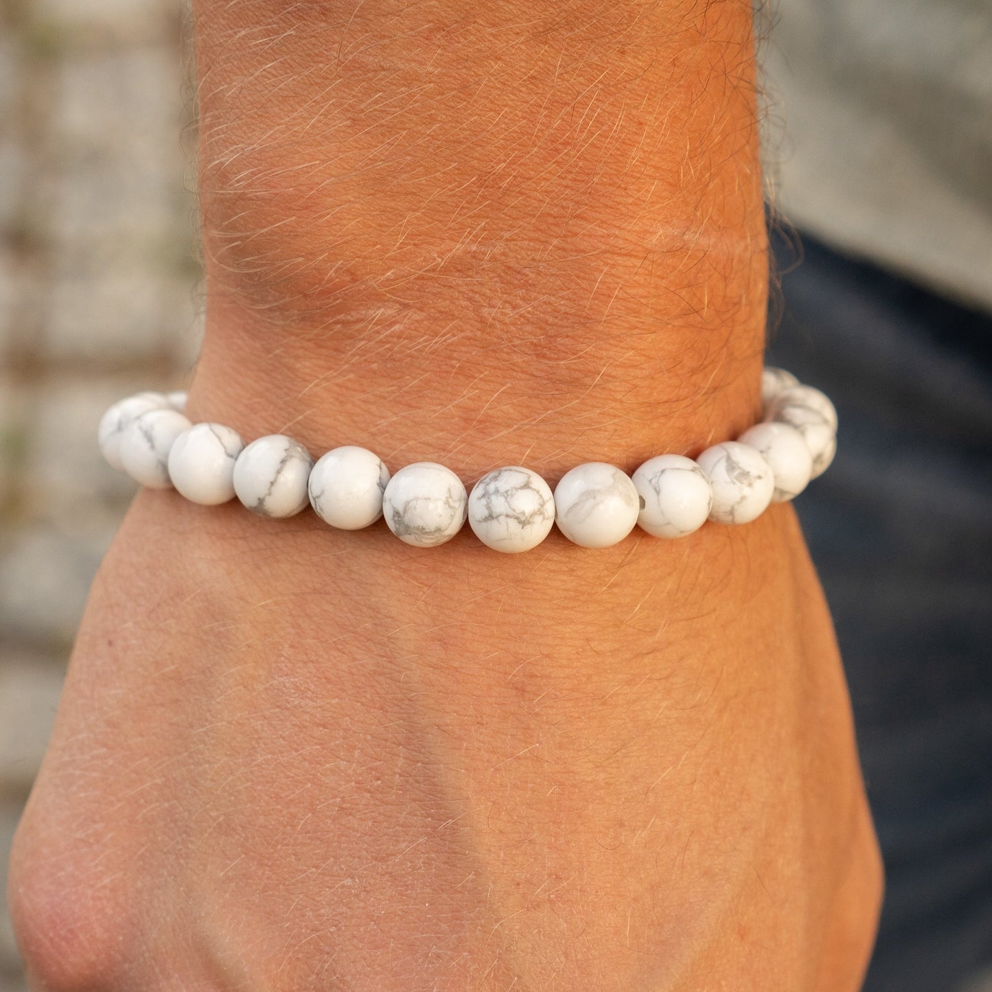 Bracciale di Perle Effetto Marmo