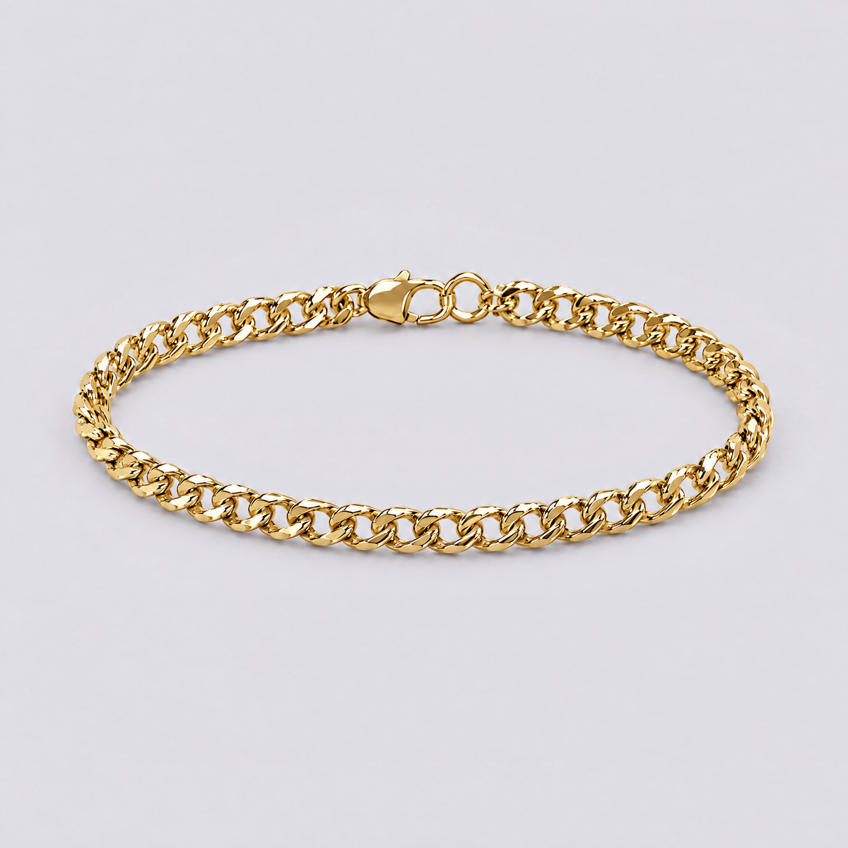 Gold Cuban link bracelet