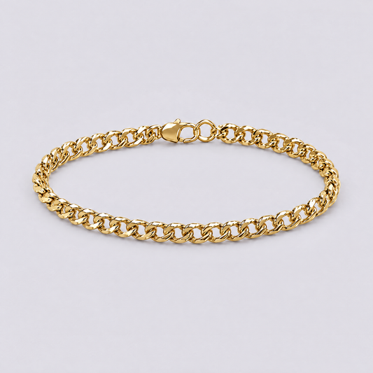 Gold Cuban link bracelet