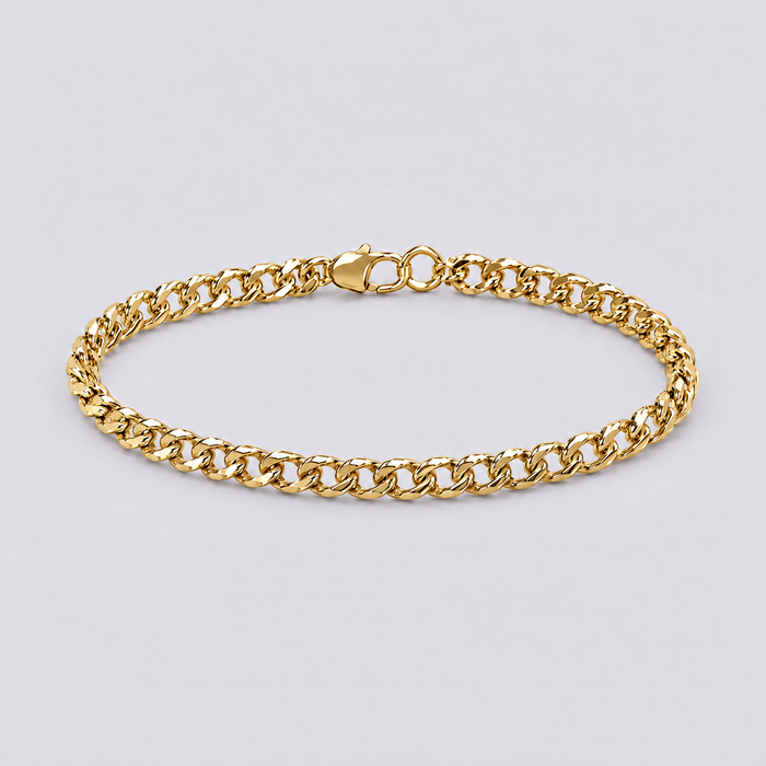 Gold Cuban link bracelet