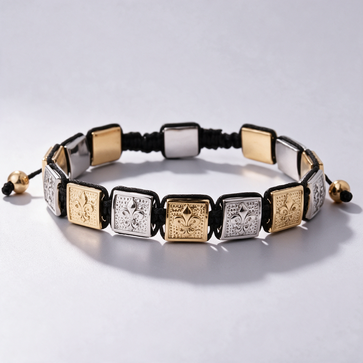 Fleur-de-lis tile bracelet