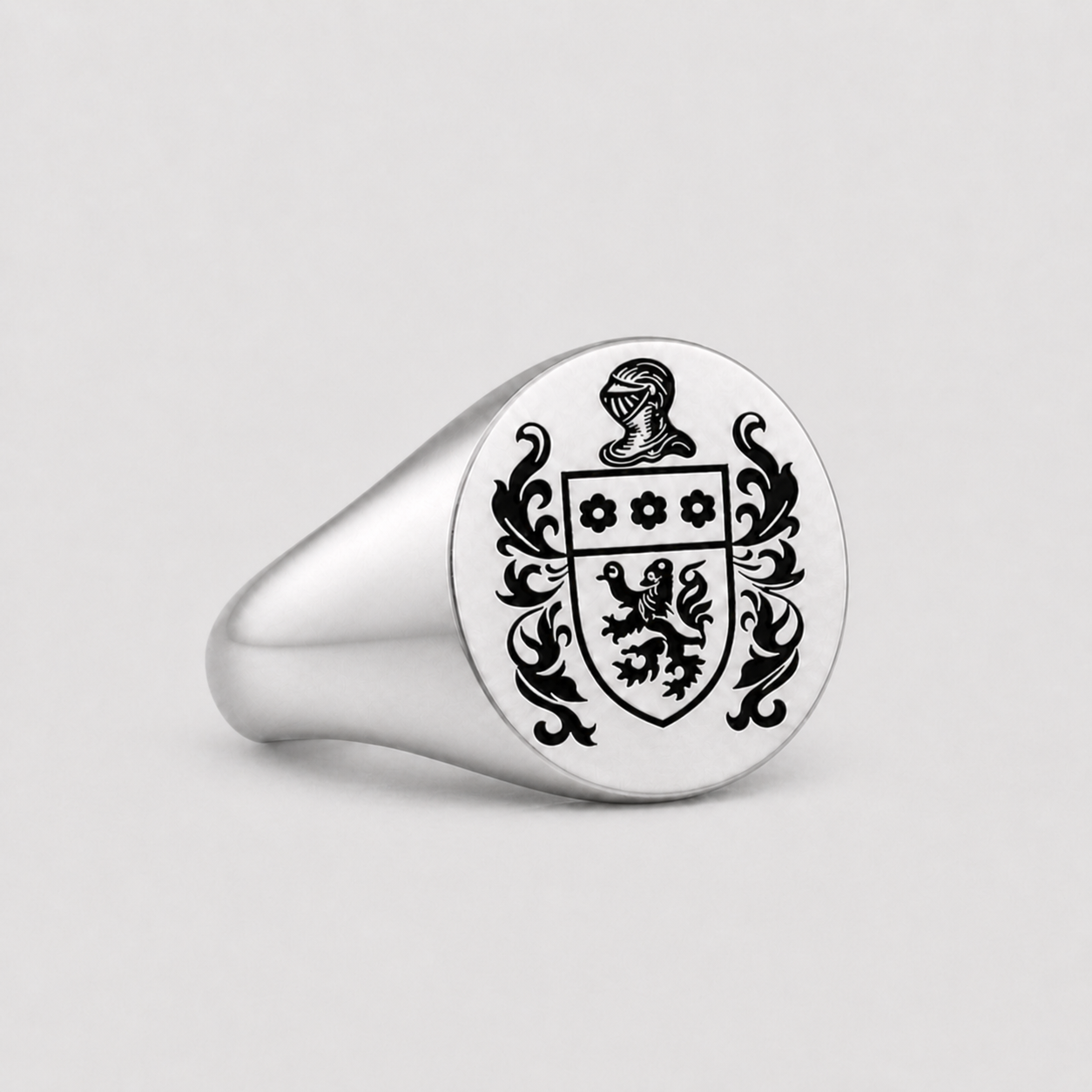 Anello Chevalier Personalizzato in Argento Sterling