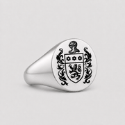 Personalized Sterling Silver Signet Ring