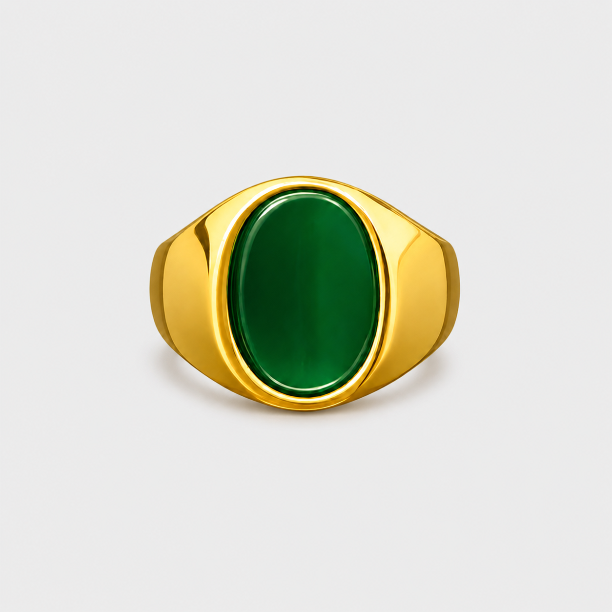 Anello Chevalier con Pietra Verde
