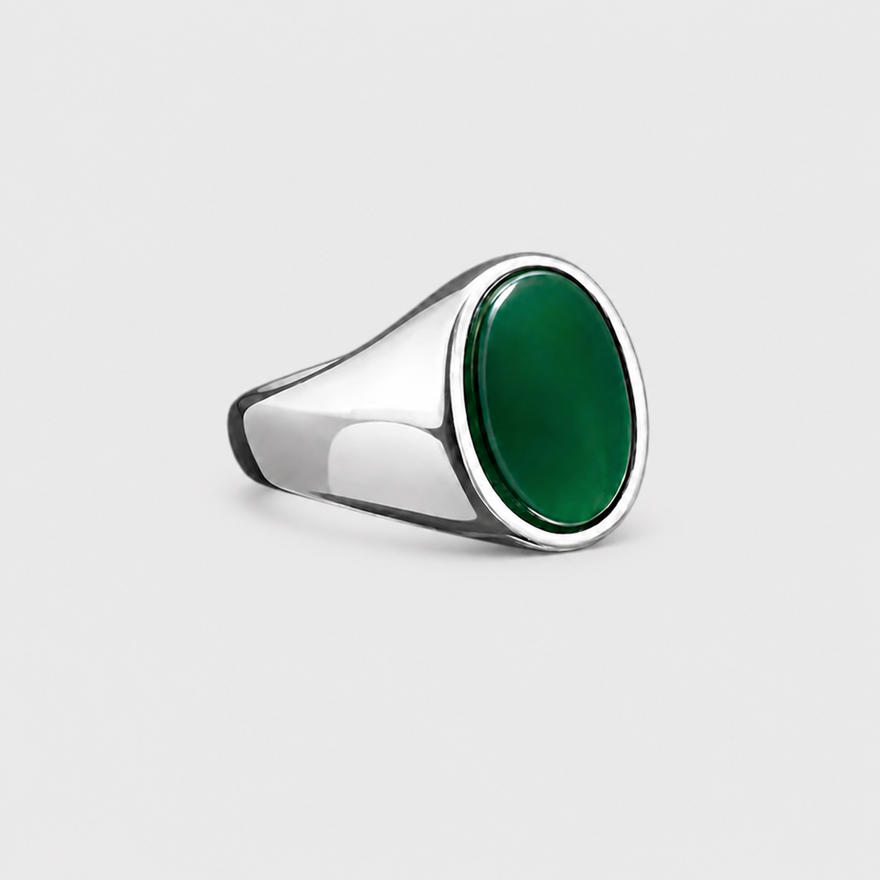 Anello Chevalier con Pietra Verde