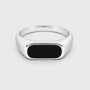 Anel de Sinete Oval Minimalista