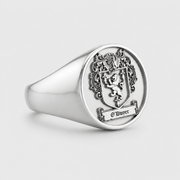 Personalized Sterling Silver Signet Ring