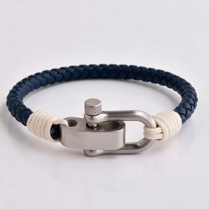 Navy mariner shackle bracelet