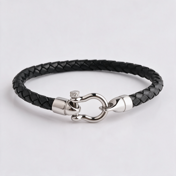 Pulseira com manilha preta (PRÉ-ENCOMENDA)