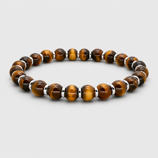 Tigerauge-Perlenarmband