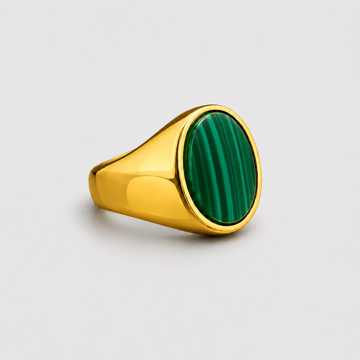 Anello Chevalier in Malachite
