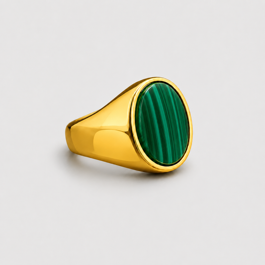 Malachite Signet Ring
