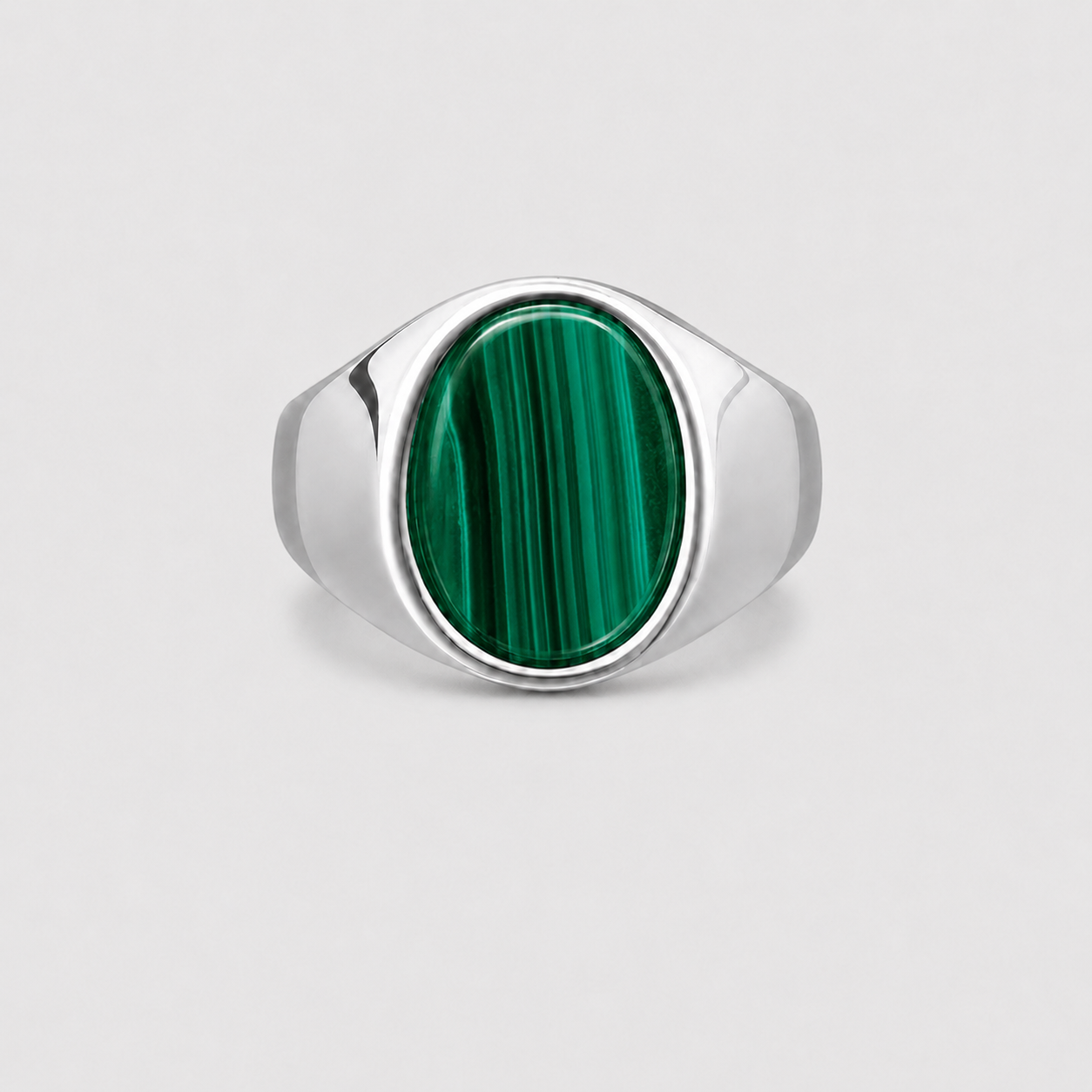 Anello Chevalier in Malachite