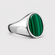 Anillo de Sello de Malaquita