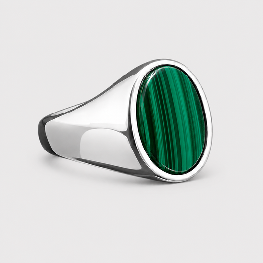 Malachite Signet Ring