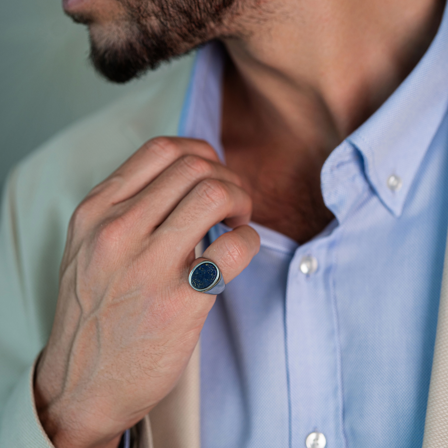 Anello Chevalier in Lapislazzuli